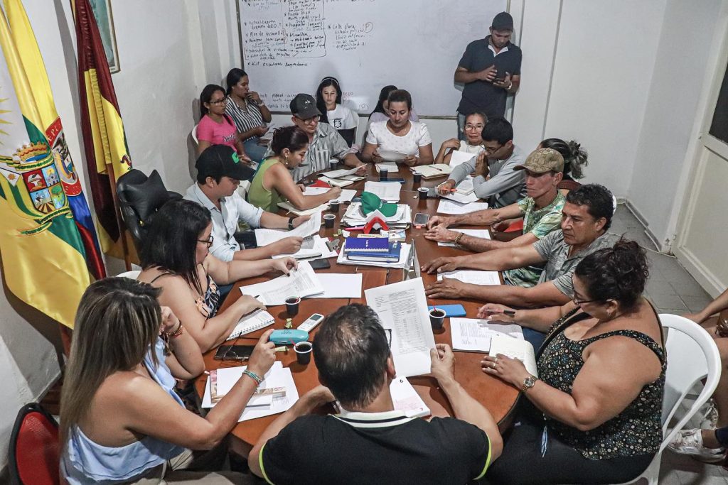 Reunión de socialización con la junta de acción comunal