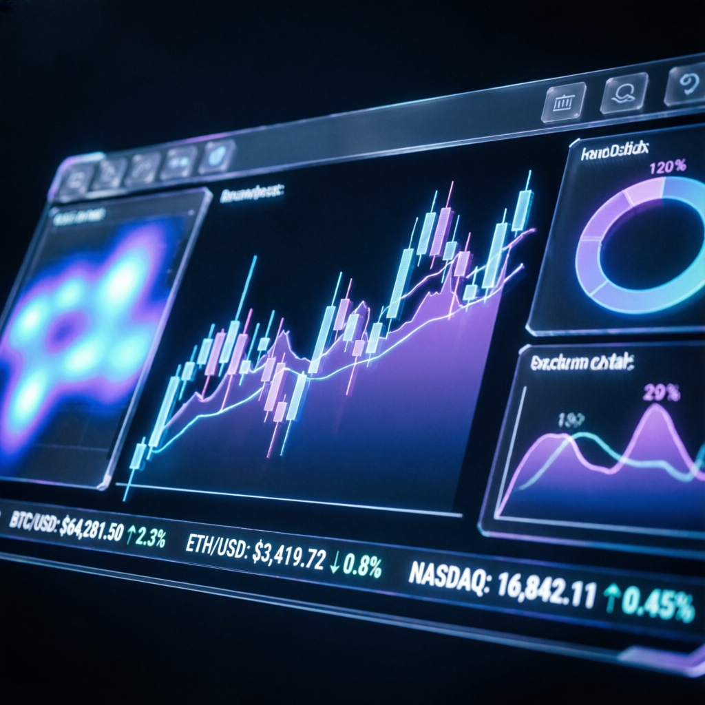AI-powered trading dashboard showing Apex Trader Funding analytics and performance metrics