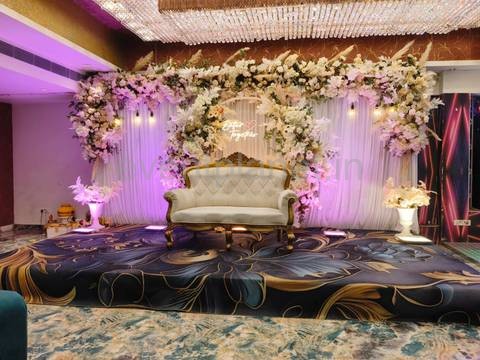 Anniversary and special evening stage setup at Vrindavan Inn Lucknow