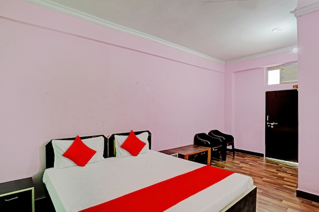 Comfortable guest room interior at Vrindavan Inn Lucknow