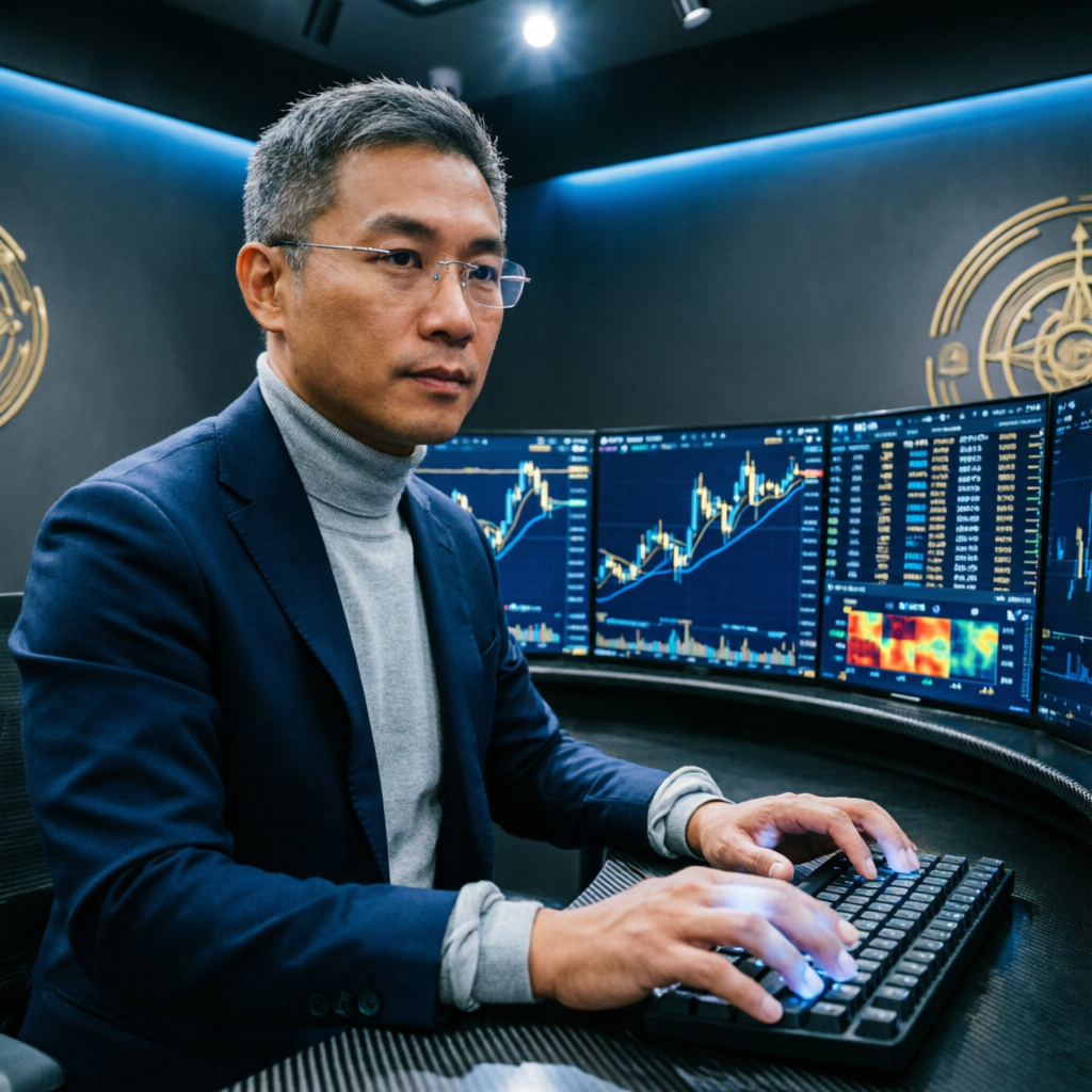 Professional forex trader managing prop firm accounts at Prop Firm Gurus