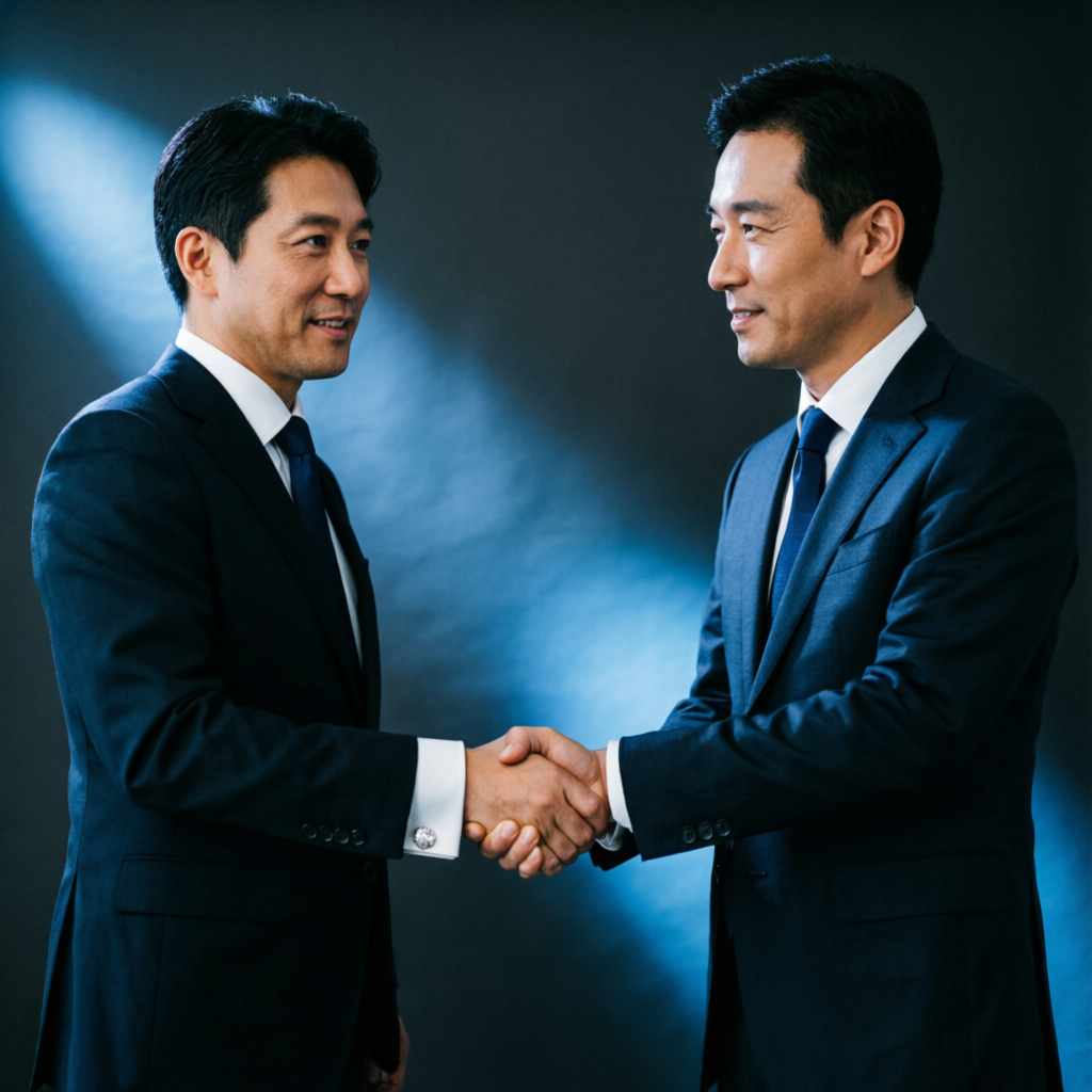 Professional handshake representing trust and partnership in prop firm services