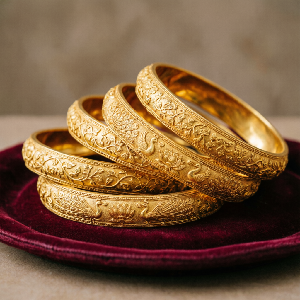 Gold bangles collection at Kridha Gold Mathura