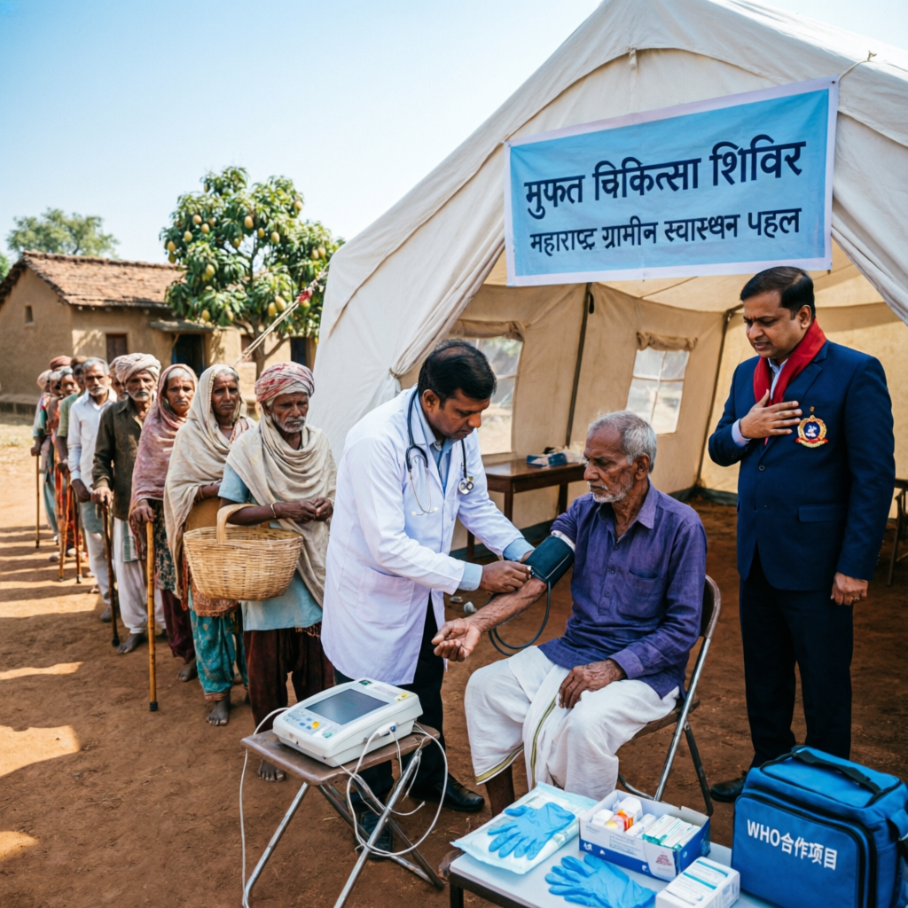 Health and medical awareness camp in rural Washim Maharashtra