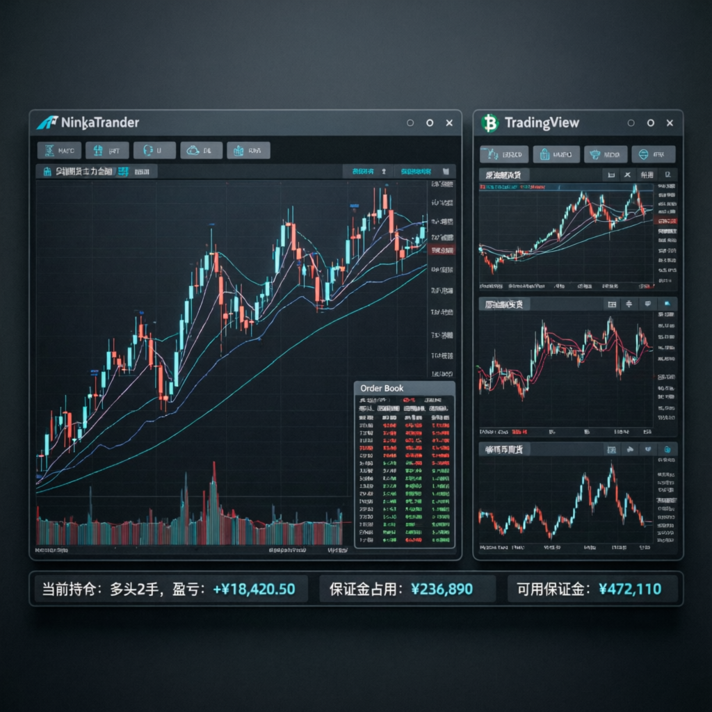 NinjaTrader and TradingView platforms integration for futures trading