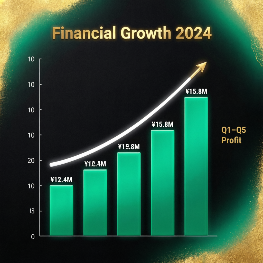 Financial growth chart showing Topstep scaling plan progression to larger accounts