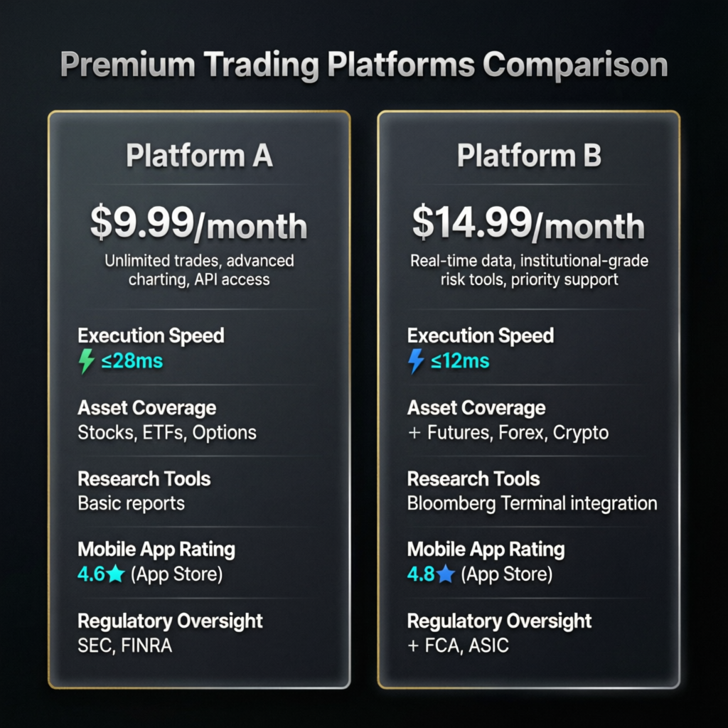 Premium trading platforms comparison between Topstep and competitors