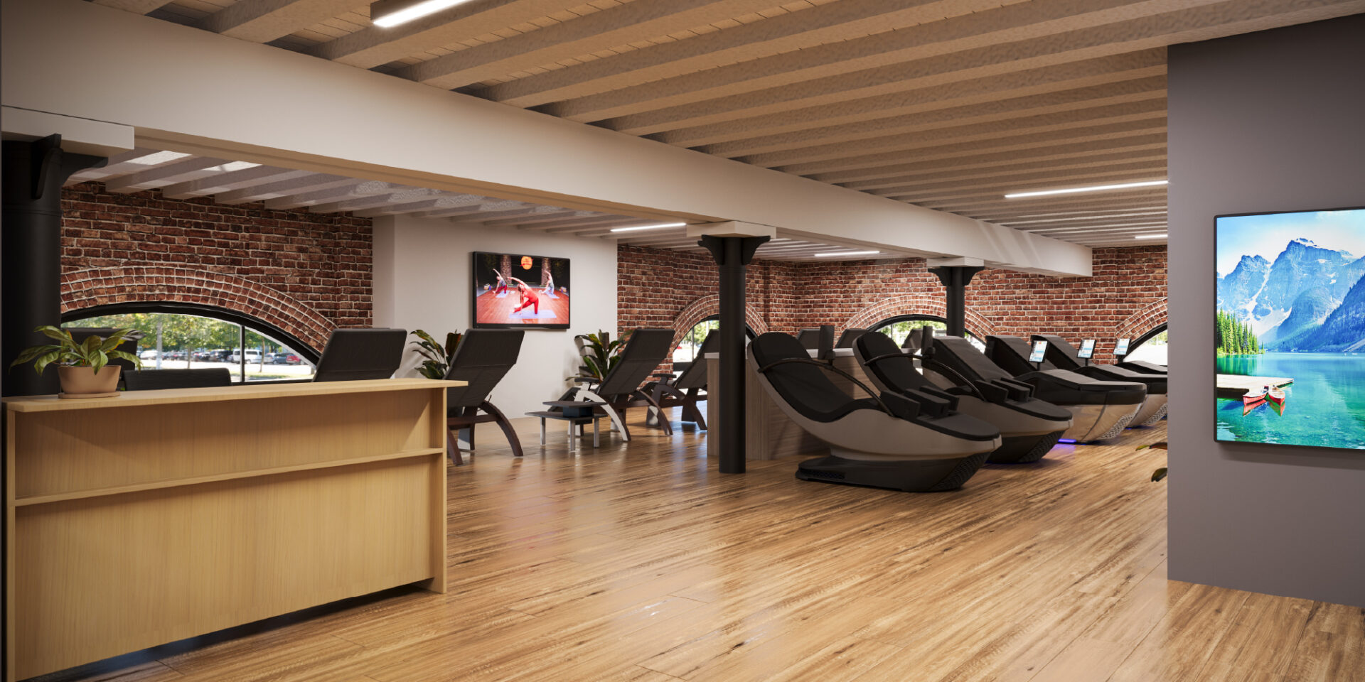Sports accommodation with gym and recovery facilities for athletes