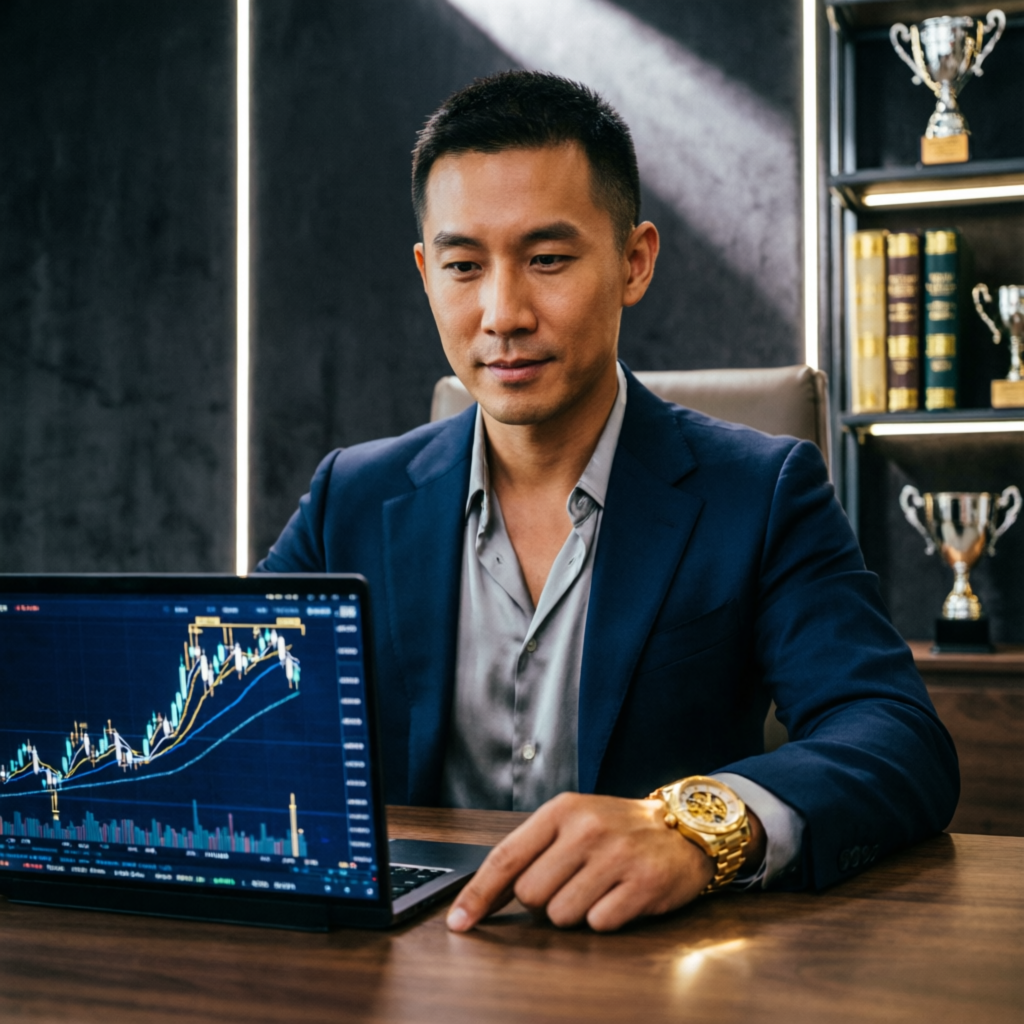 Successful funded trader with luxury lifestyle