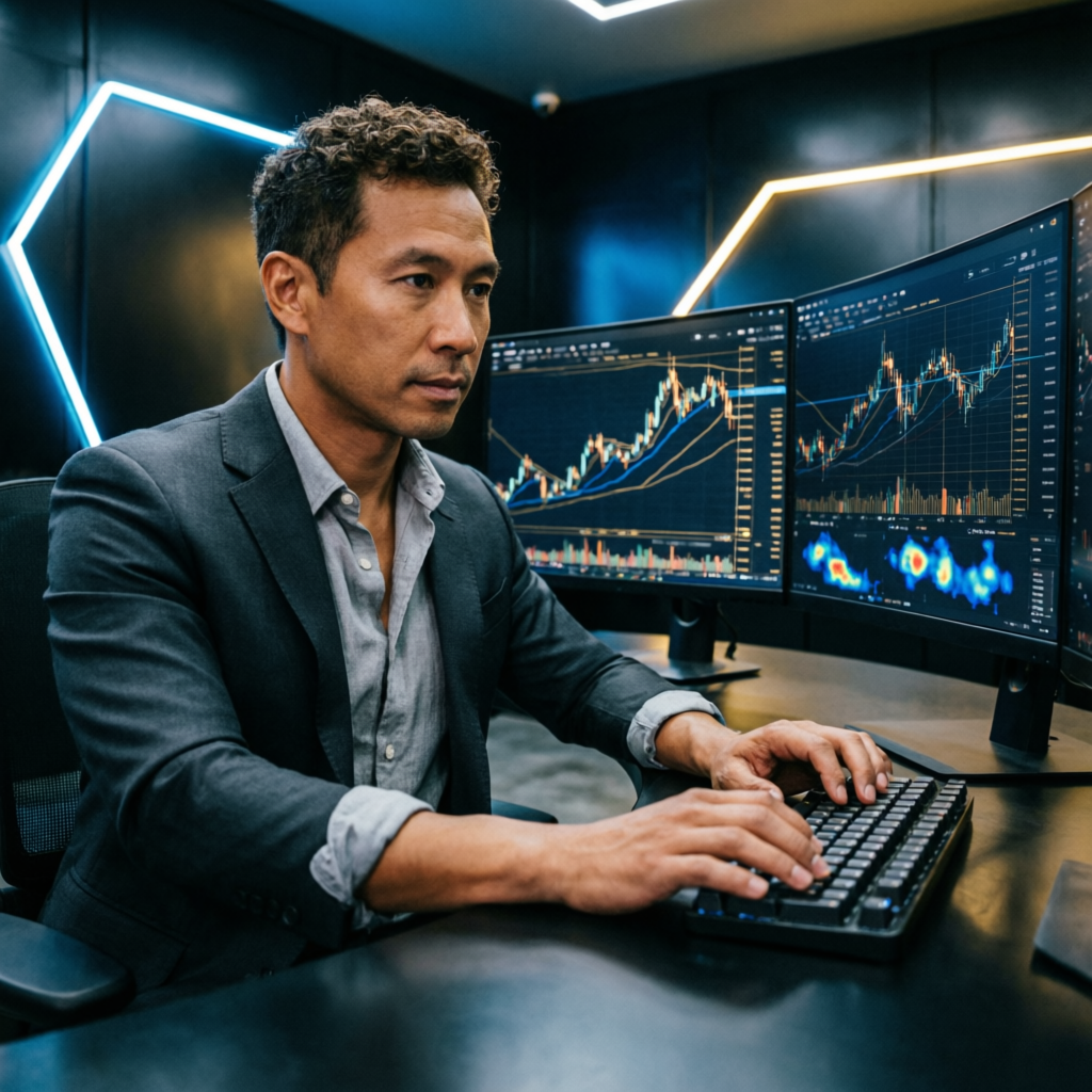 Professional forex trader using Apex Trader Funding platform