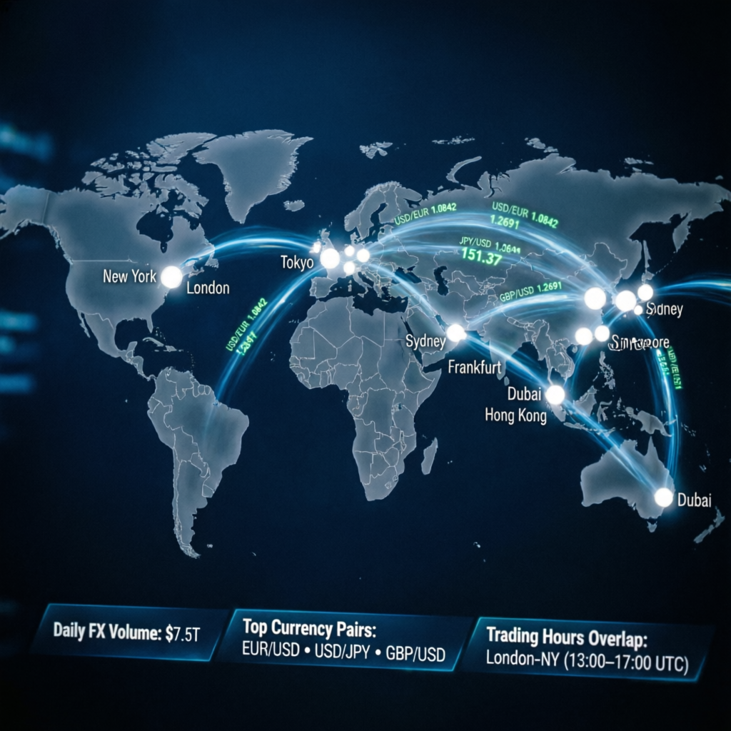 Global forex trading network for The5ers management service