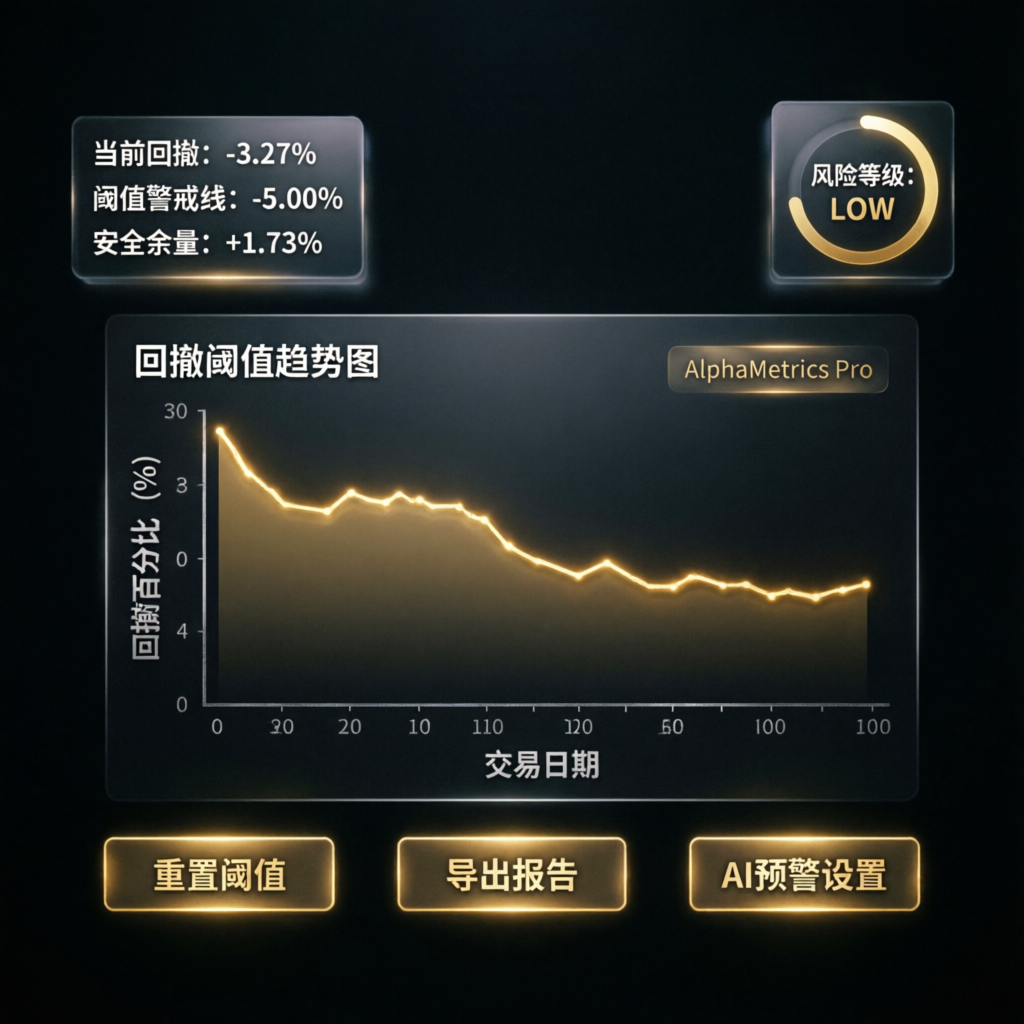 Apex Trailing Drawdown threshold chart visualization showing risk levels