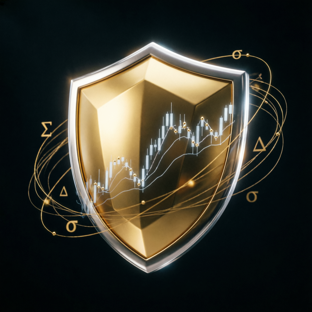 Risk management shield protecting Apex Trader Funding account