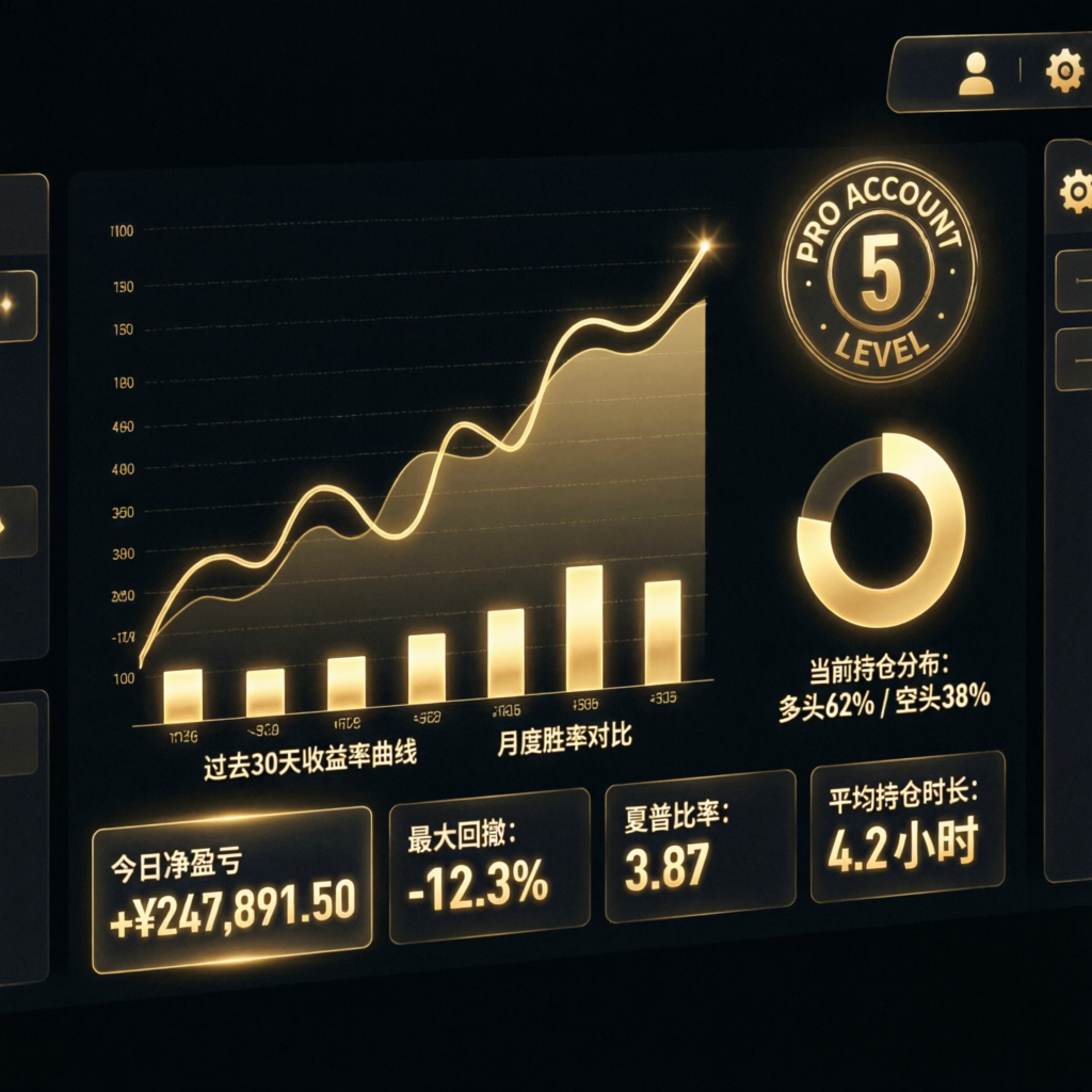 Premium analytics dashboard showing Apex Trader Funding performance metrics