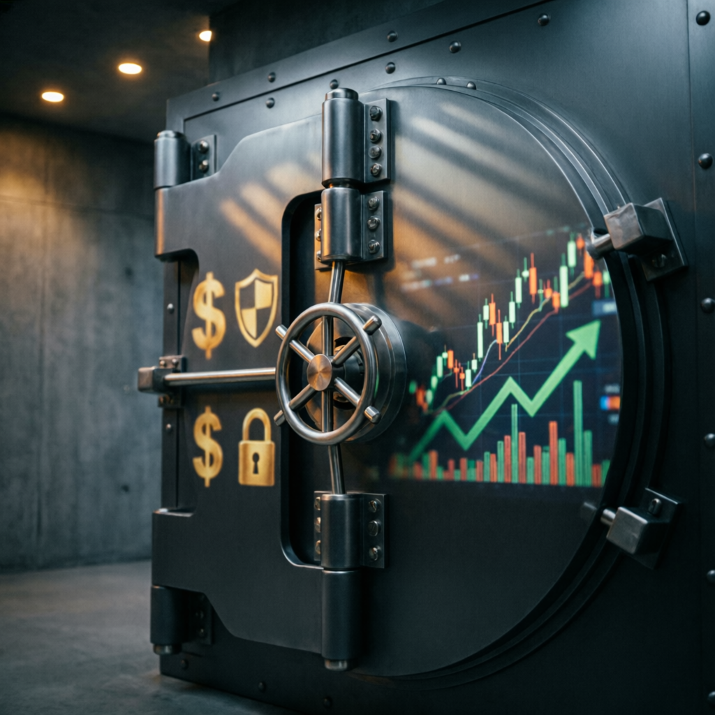 Secure vault representing Prop Firm Services refund policy and client investment protection