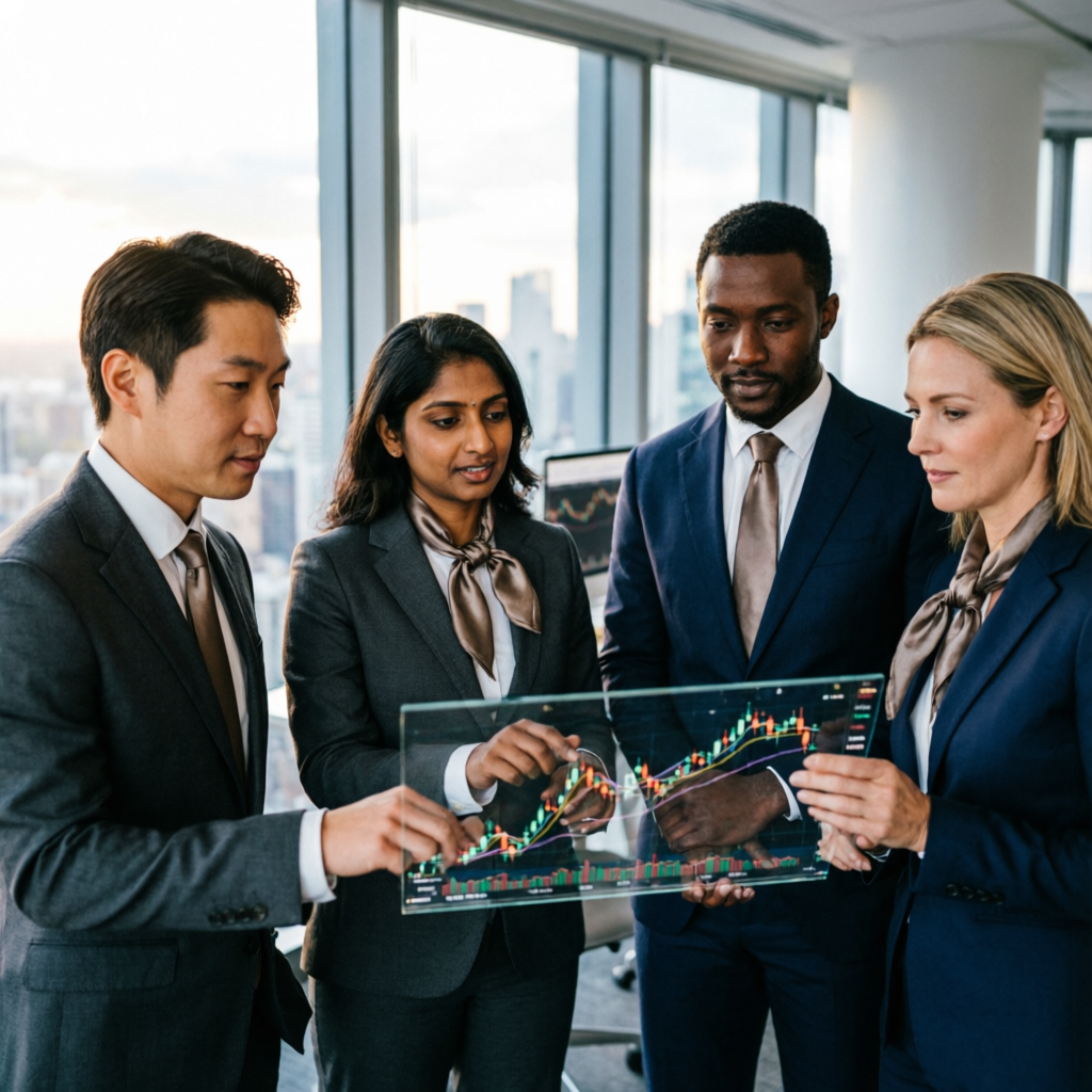 Professional trading team managing funded accounts