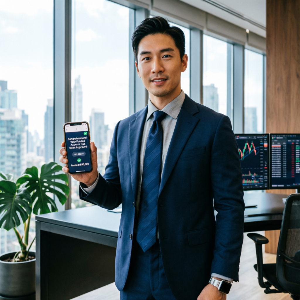 Successful prop firm trader