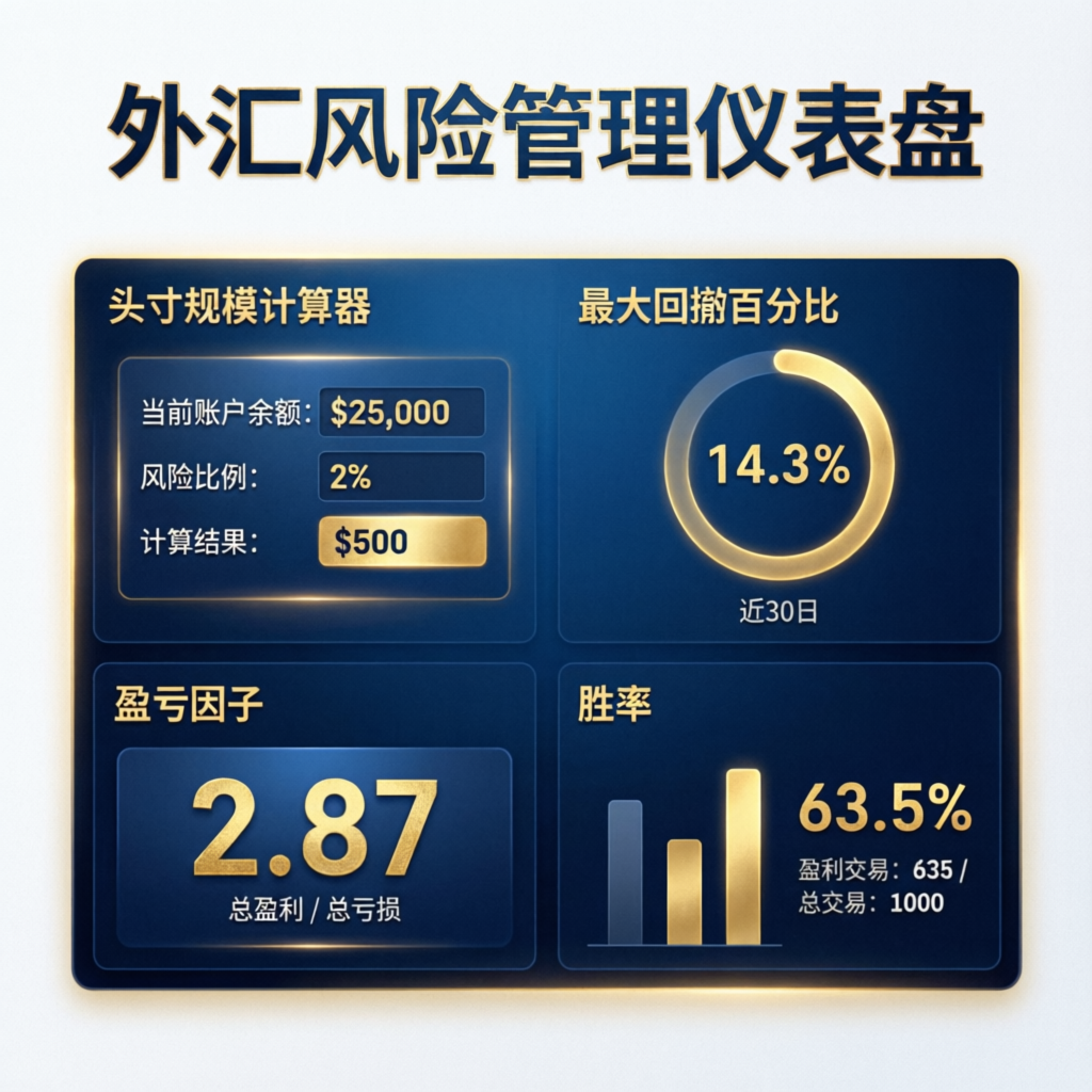 Forex risk management dashboard