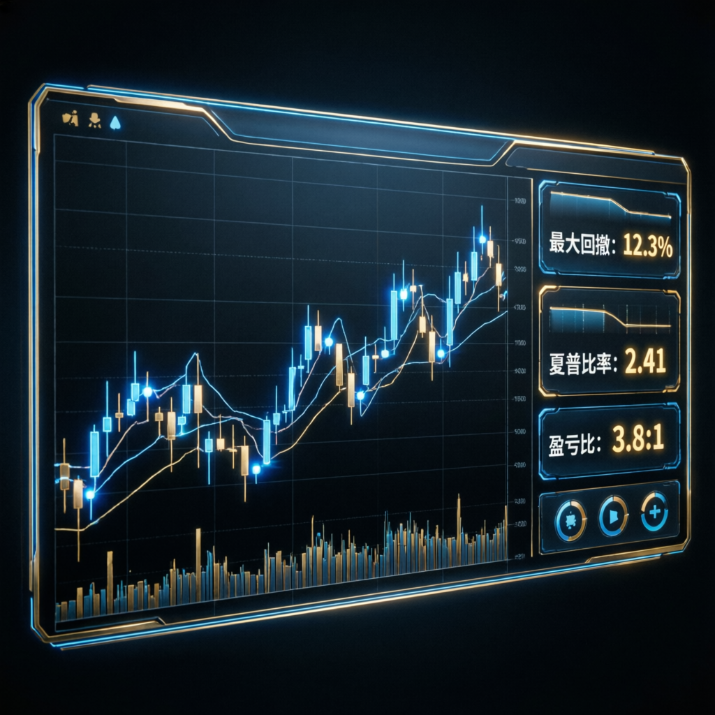 Trading chart showing growth