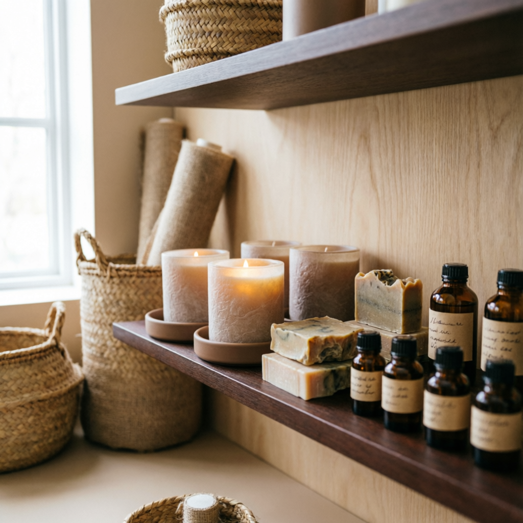 Emprendedora trabajando