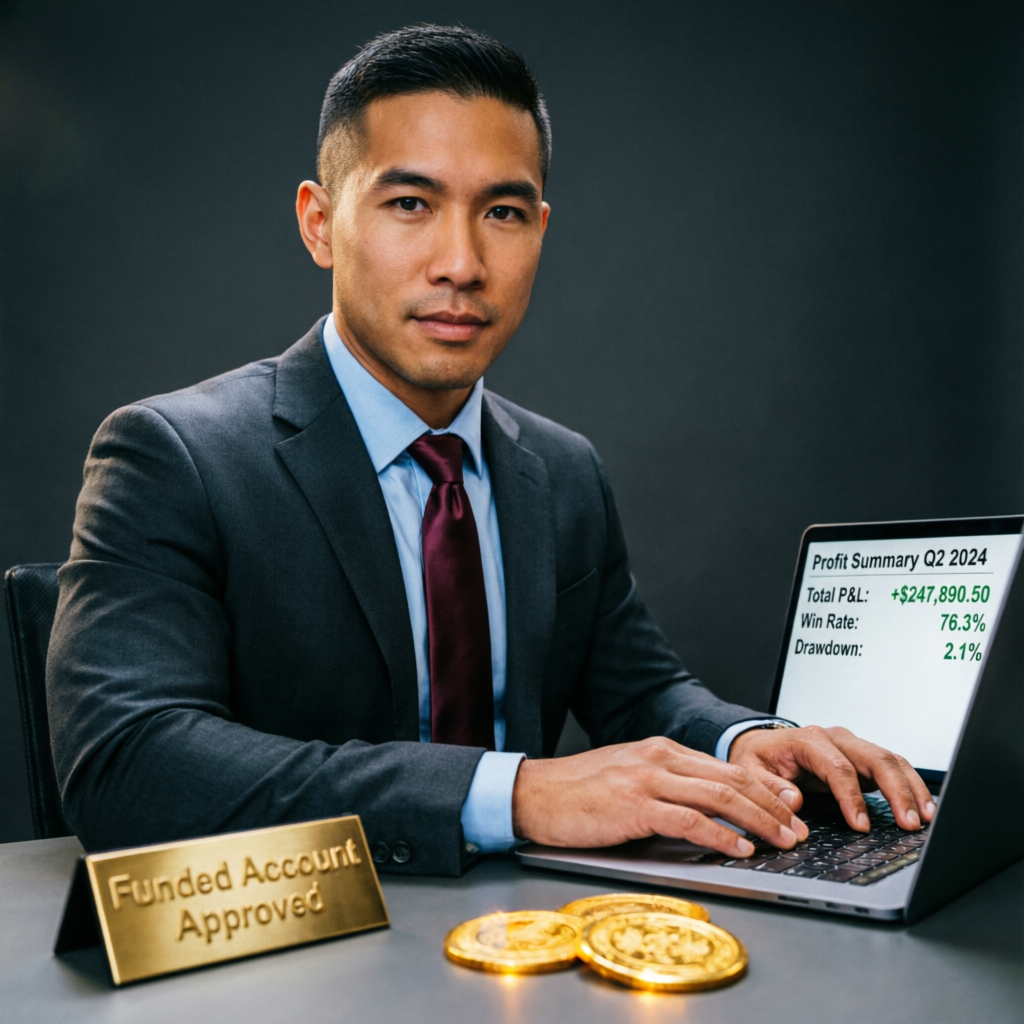 Funded Account Approved - Professional Trader with Profit Summary