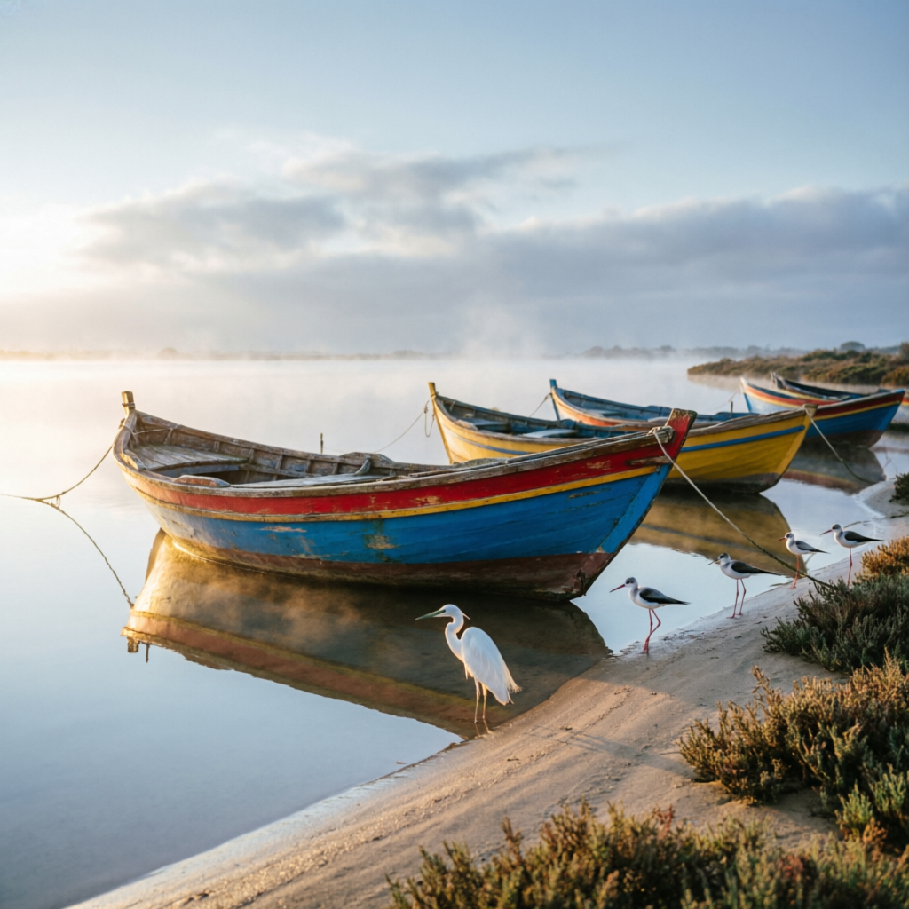 Barcos tradicionais na Ria Formosa