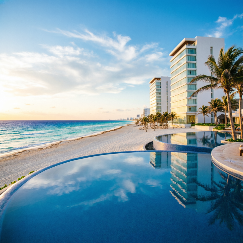 The Royal Sands Resort & Spa - Resort de lujo 5 estrellas con infinity pool frente al mar en Cancún