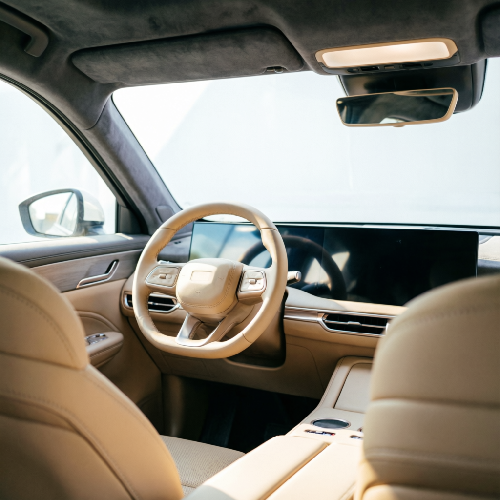 Clean cab interior - Mahabaleshwar Cab & Taxi Service