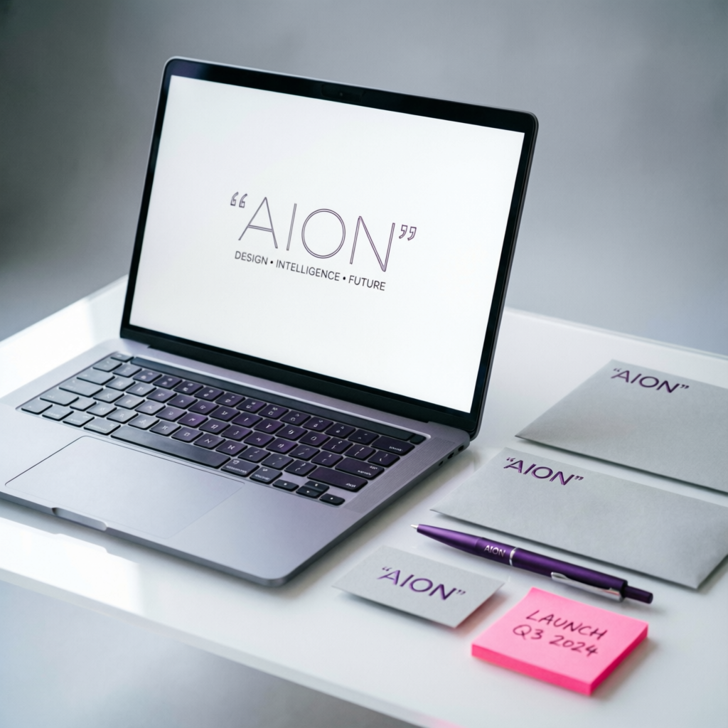 Identidade visual e site para a marca Aion
