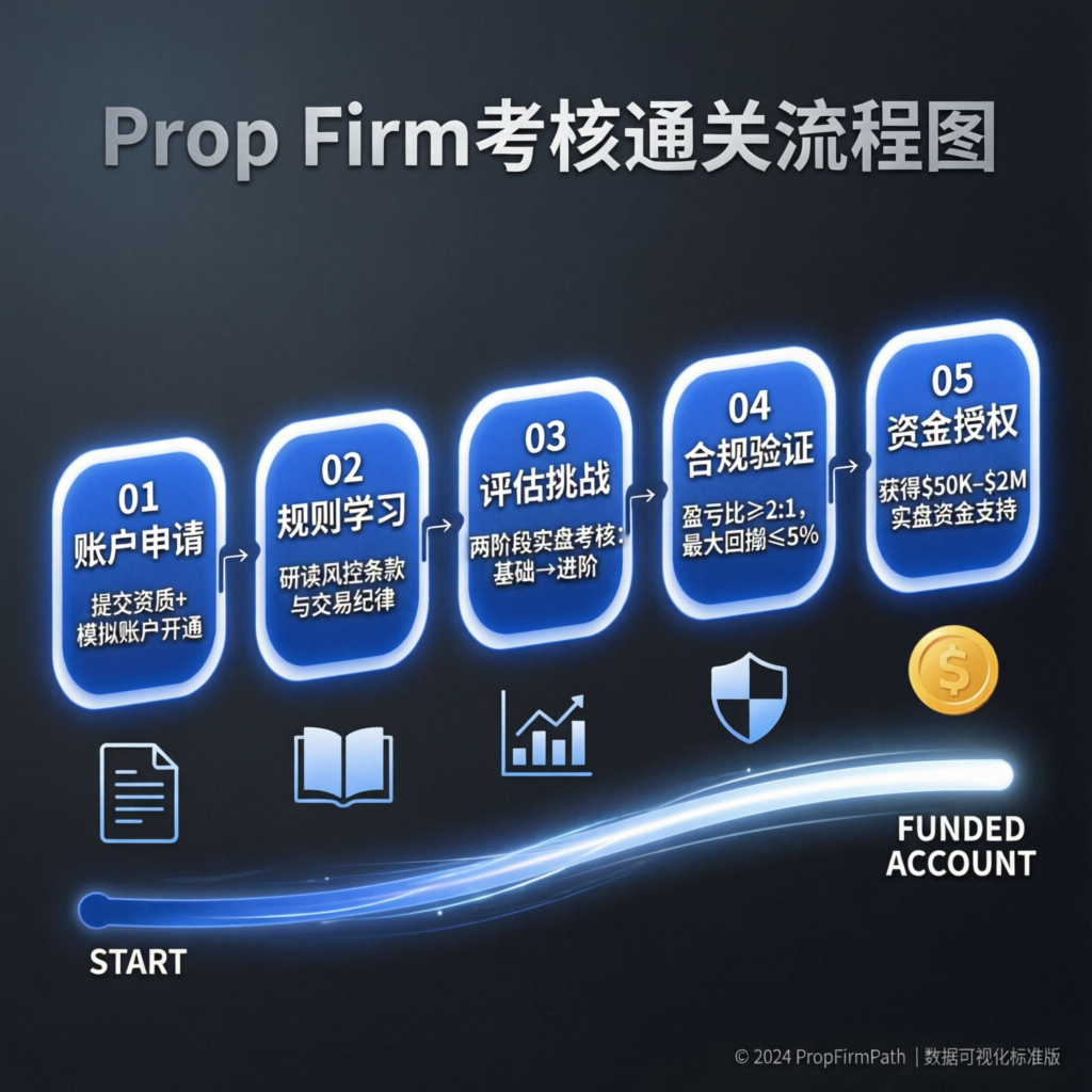 Prop Firm Challenge Process Flowchart