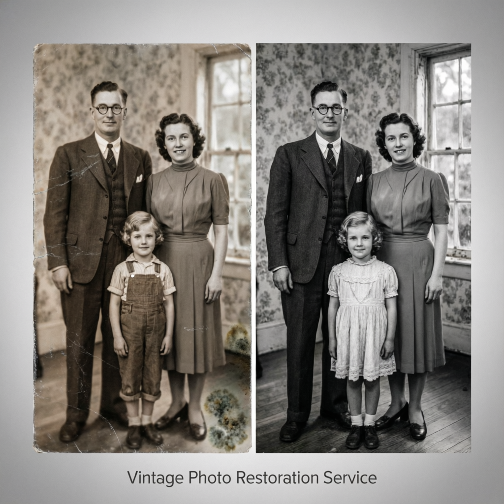 Vintage And Black & White Photo Restoration