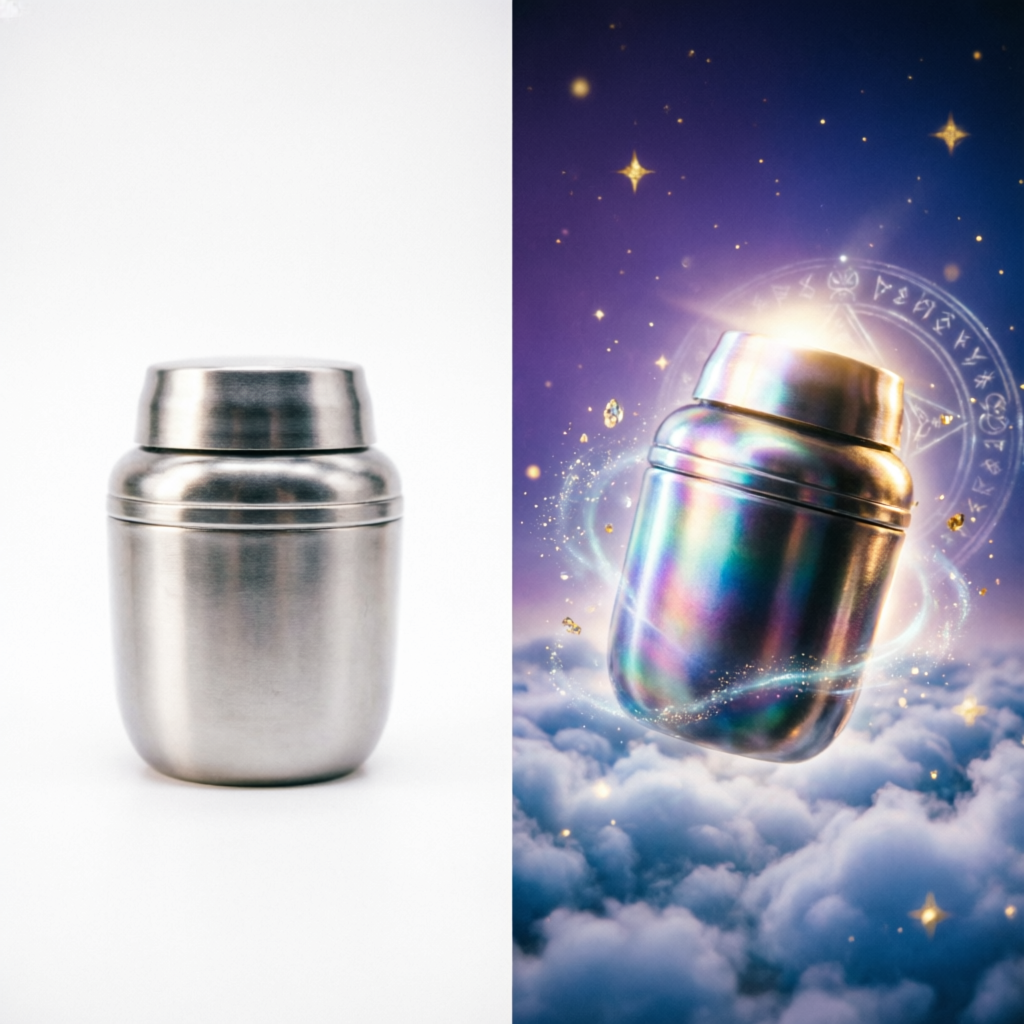 Before and after photo manipulation