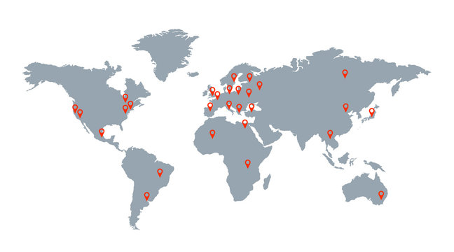 United Parcel Pulse Global Coverage Map
