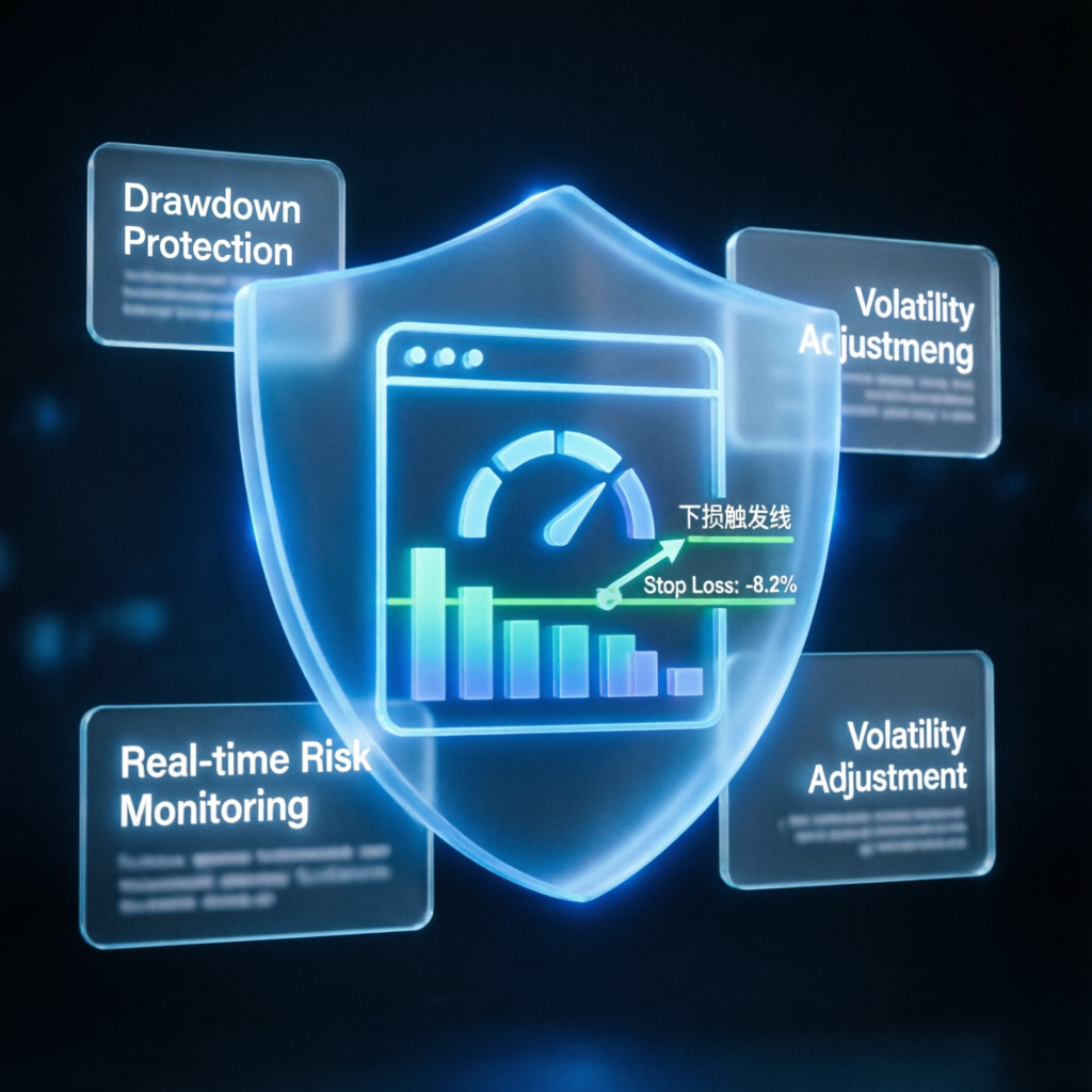 Risk management and drawdown protection visualization
