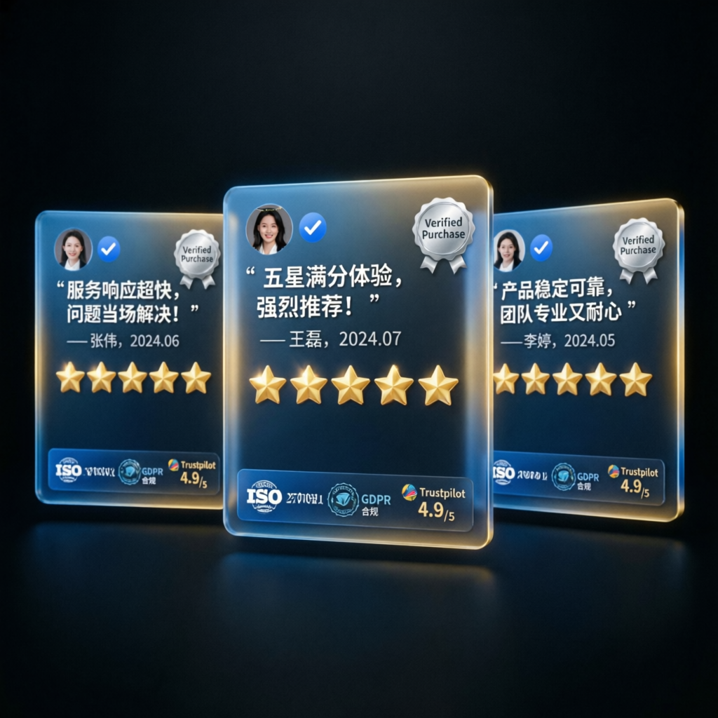 Client testimonials and verified reviews from funded traders