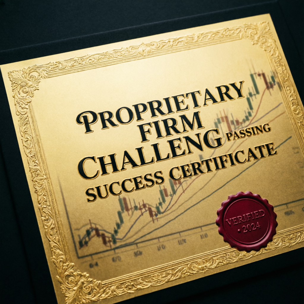 Proprietary firm challenge passing success certificate with verified seal