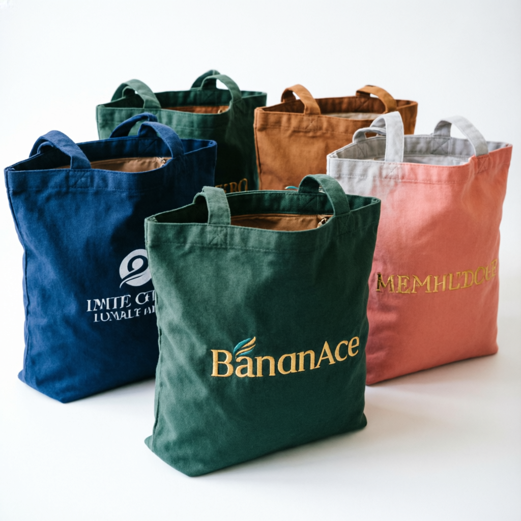 Bolsas publicitarias de manta y mercado en diferentes colores