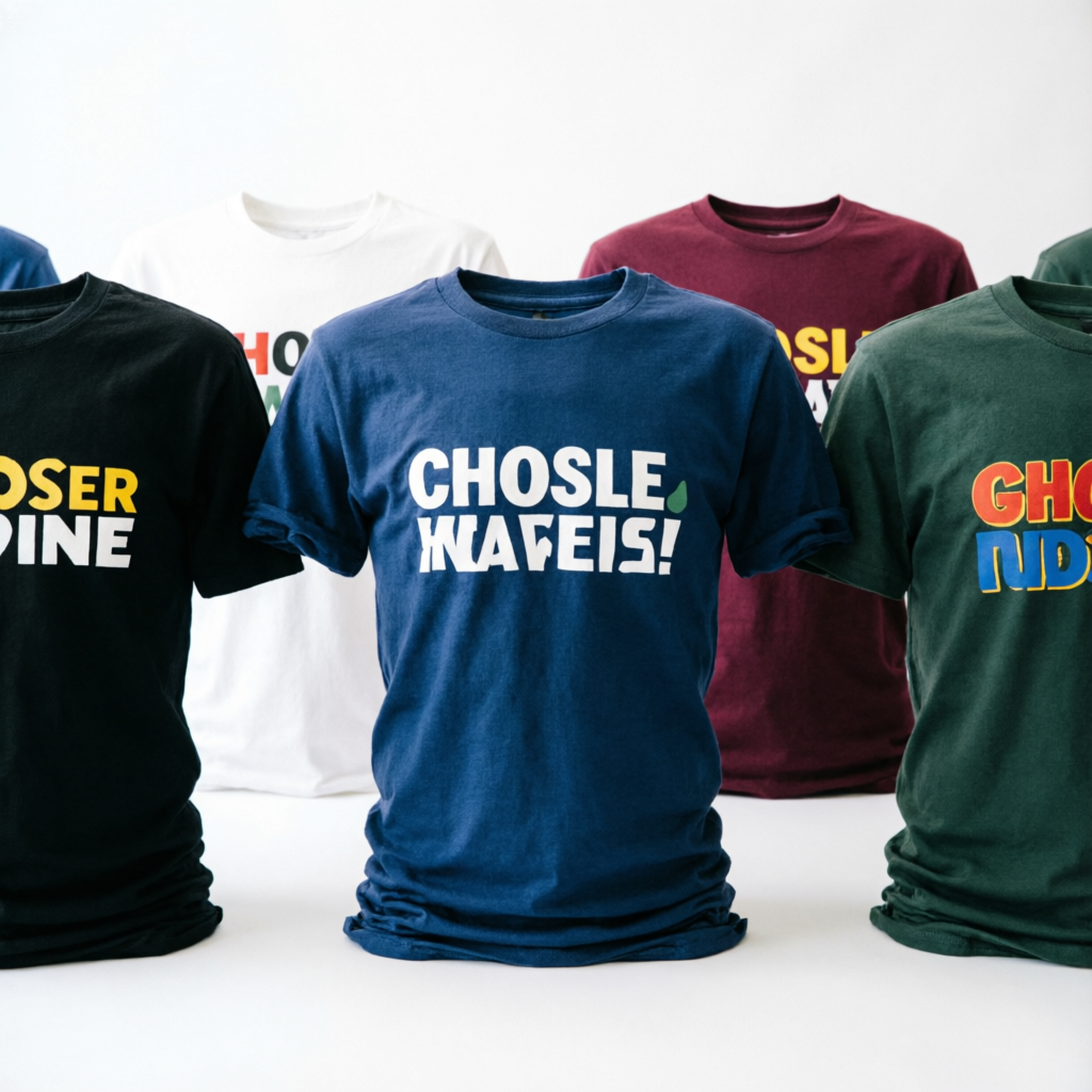 Playeras promocionales en diversos colores con serigrafía