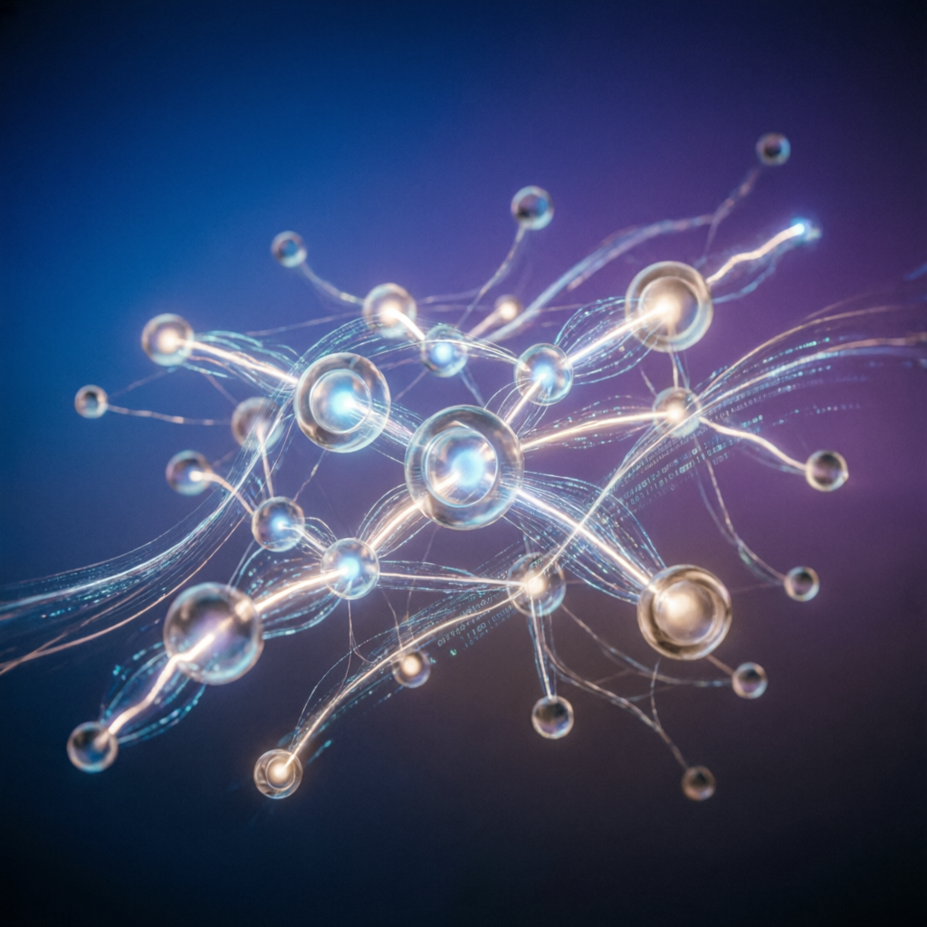 Abstract network visualization comparing prop firm alternatives