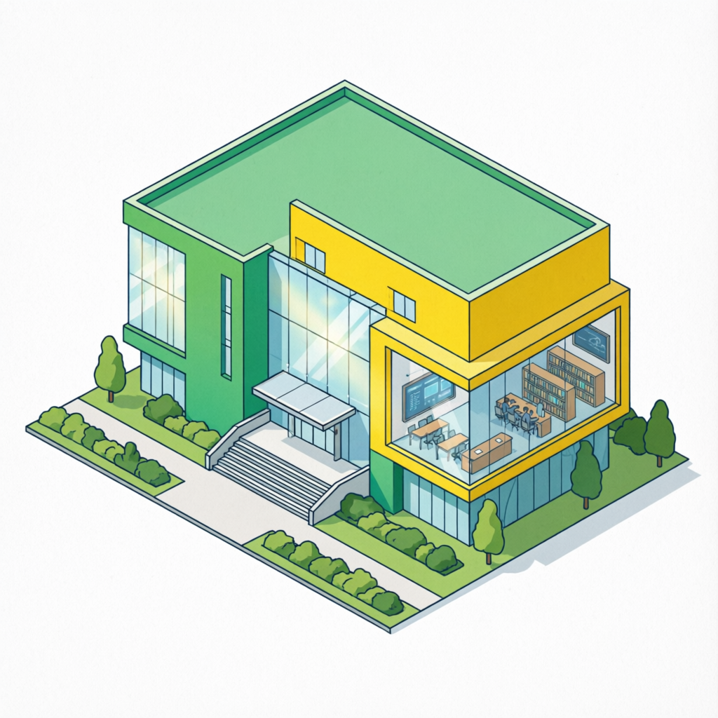 Ilustrasi Kampus 2.5D