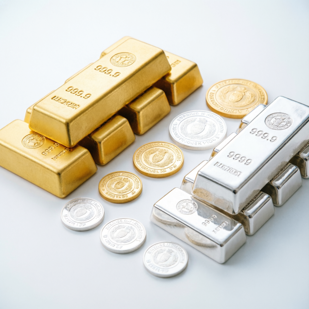 Gold and silver bullion bars and coins consultancy