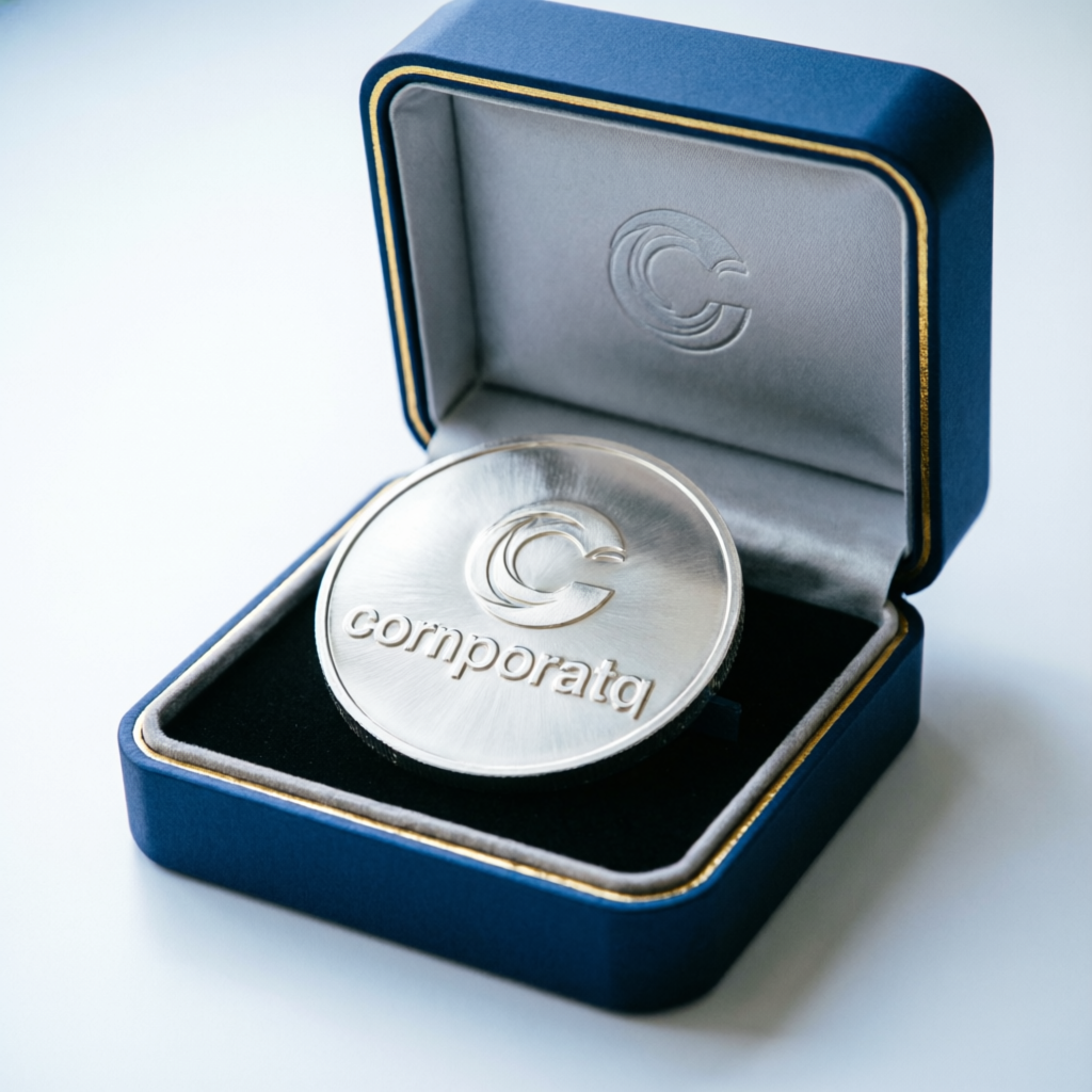Customised company coin in premium gift box Gurugram