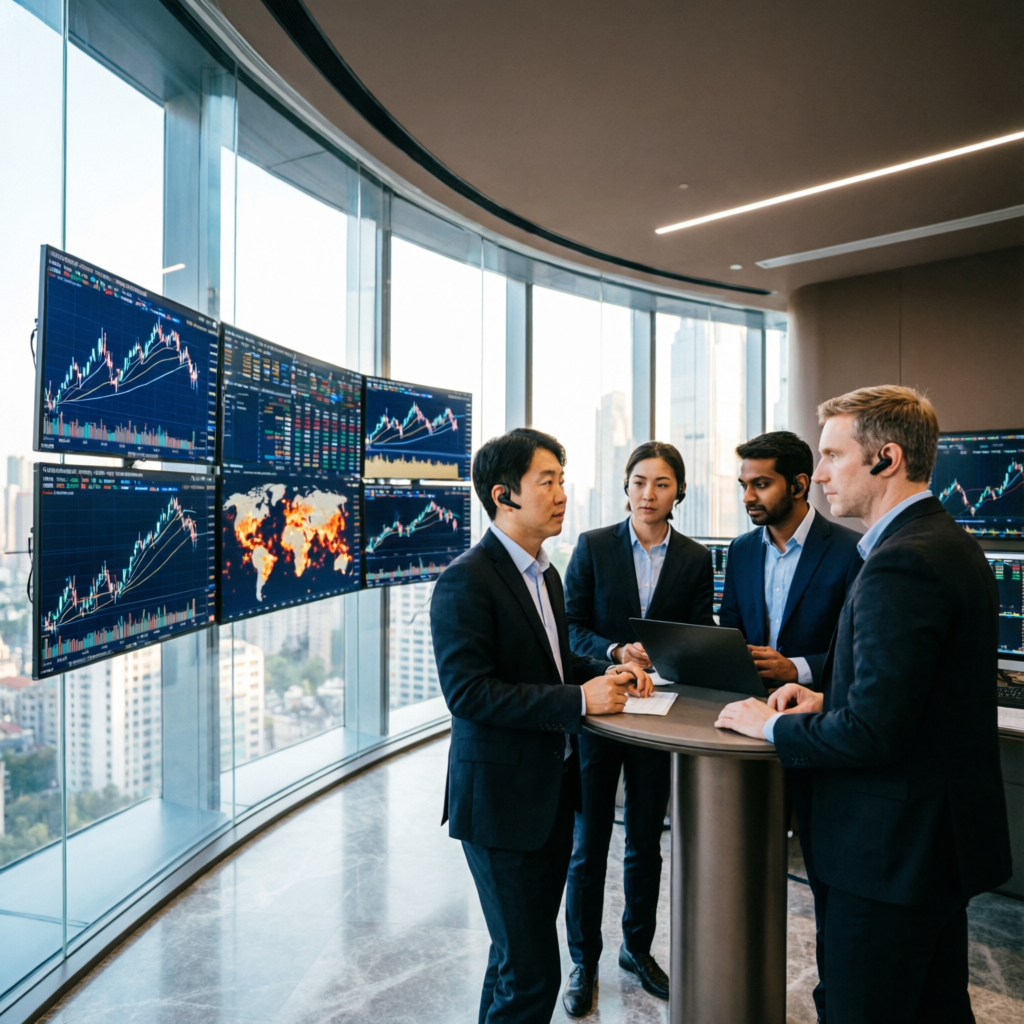 Professional trading team at PFM Capitals - Funded Account Management Services
