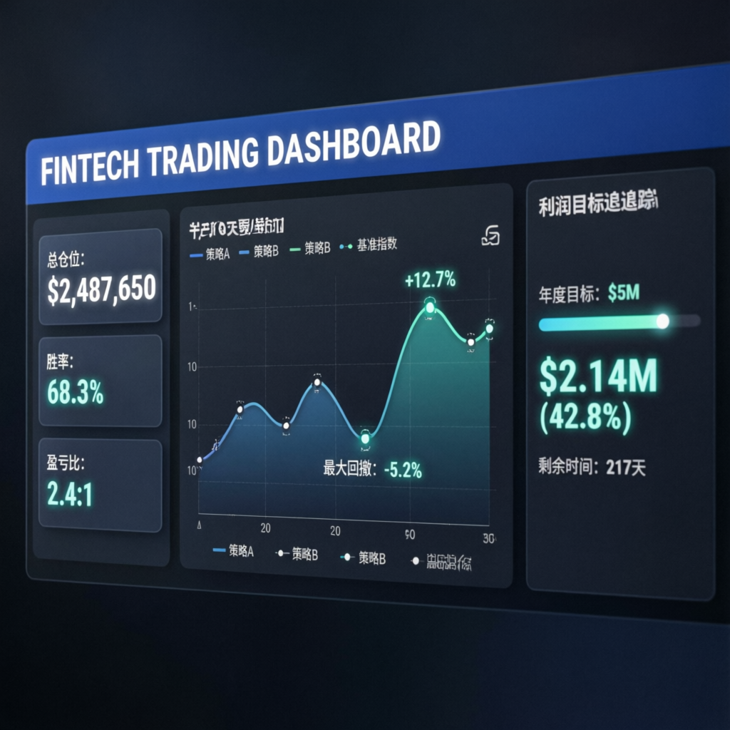Fintech Trading Dashboard with Metrics