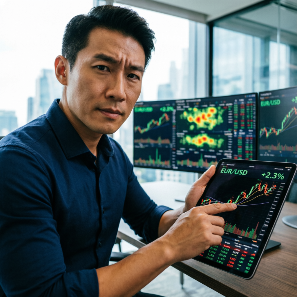 Professional trader analyzing forex charts - Prop Funded Kings trading mentor