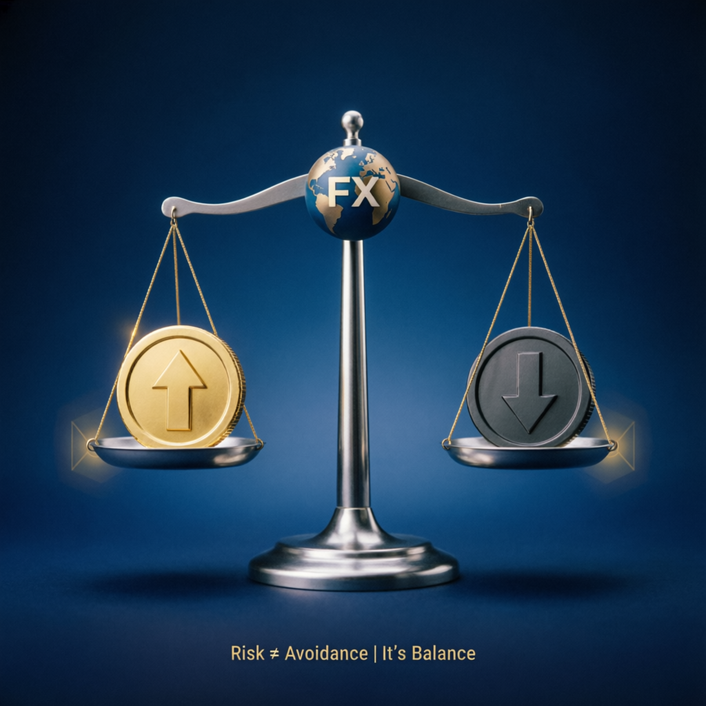 Risk Management Balance Scale