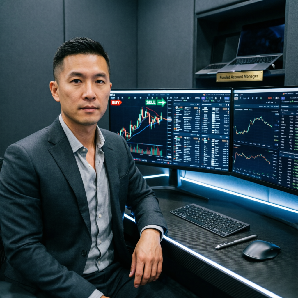 Professional Forex Trader Managing Funded Accounts - PFM Capitals Funded Account Manager