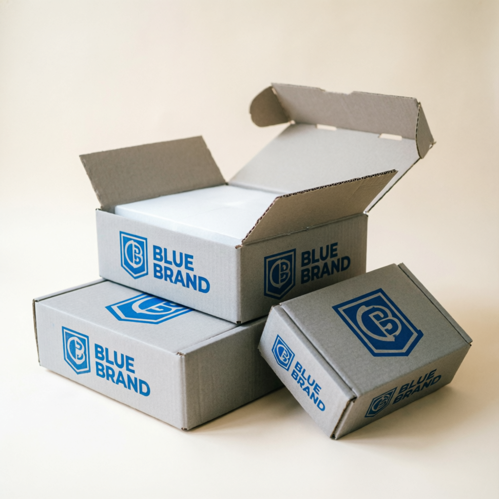 Custom printed and branded die-cut corrugated cartons produced to client specifications