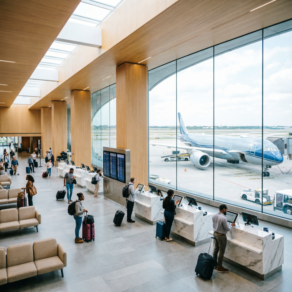 Mopa airport terminal interior