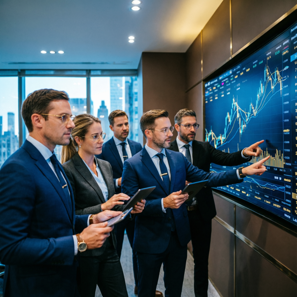 Professional trading team collaboration